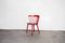 Roter Stuhl mit Holzspeichen von Lena Larsson für Nesto, 1960er 1