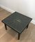 French Leather & Brass Coffee Table, 1950s, Image 7