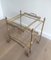 French Neoclassical Style Brass Trolley, 1940s 3