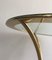 Round Gilt Brass Side Tables, 1970s, Set of 2 6