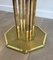 French Octagonal Brass and Glass Coffee Table, 1970s, Image 6