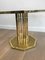 French Octagonal Brass and Glass Coffee Table, 1970s 5