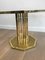 French Octagonal Brass and Glass Coffee Table, 1970s, Image 5