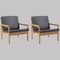 Fauteuils Capella Entièrement Restaurés en Chêne par Illum Wikkelsø pour N. Eilersen, Danemark, 1960s, Set de 2 2