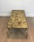 French Neoclassical Style Brass Coffee Table from Maison Jansen, 1940s 4