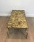 French Neoclassical Style Brass Coffee Table from Maison Jansen, 1940s, Image 4