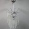 Lámpara de araña grande de cristal de Murano, años 60, Imagen 8