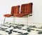 Italian Chromed Steel & Velvet Office Chair, 1970s 4