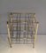 French Wine Bottle Rack in Brass from Maison Jansen, 1940s 1