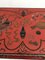 Rot lackierter Cloisonné Konsolentisch, 1960er 7