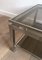 Brushed Steel Side Tables with Smoked Glass by Guy Lefevre for Maison Jansen, 1970s, Set of 2, Image 7