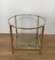 Tables d'Appoint Rondes en Laiton, 1960s, Set de 2 1