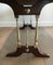 Neoclassical Style Wood, Brass & Leather Coffee Table, 1940s 7