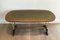 Neoclassical Style Wood, Brass & Leather Coffee Table, 1940s, Image 5