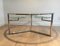 Chrome Coffee Table with Removable Round Glass Shelves, 1970s, Image 1