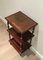 Neoclassical Mahogany, Leather & Brass Shelving Unit, 1950s, Image 7
