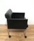 Black Lacquer & Leather Armchairs on Casters from Rosenthal, 1970s, Set of 4, Image 6