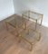 Brass Nesting Tables, 1970s, Set of 3 7