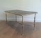 Silver Coffee Table with Cloven Hoof Feet & Black Lacquered Glass Top, 1940s 4