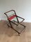 Italian Wood Brass & Glass Trolley, 1950s, Image 8