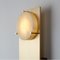 Polifemo Sconce in Brushed Brass, Alabaster, and Mongoy Wood from Silvio Mondino Studio 7