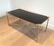 Neoclassical Brass & Black Lacquered Glass Coffee Table from Maison Jansen, 1940s 2