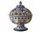 French Hand-Painted Porcelain Potpourri Bowl, 1950s 1