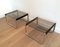 Side Tables in Chrome, Black Wood & Glass, 1970s, Set of 2, Image 2