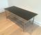 Neoclassical Style Silvered Coffee Table with Black Lacquered Glass Top, 1940s, Image 2