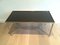 Silvered Coffee Table With Black-Lacquered Glass Top, 1940s 1