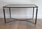 Mid-Century Brass & Black Lacquered Coffee Table, Image 1