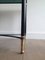 Mid-Century Brass & Black Lacquered Coffee Table 4