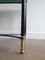 Mid-Century Brass & Black Lacquered Coffee Table, Image 4