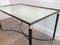 Table Basse Mid-Century en Laiton et Laque Noire 3