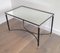 Table Basse Mid-Century en Laiton et Laque Noire 7