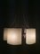 Lampada a sospensione vintage in teak e vetro acrilico, Immagine 6