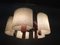 Lámpara colgante escandinava vintage de teca y vidrio acrílico, Imagen 7