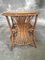 Italian Bamboo and Rattan Side Table, 1960s, Image 3