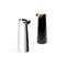 Tube Carafe in Silver-Plated Metal with Black Exterior by Zaven for Paola C. 2
