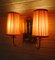 Brass Wall Lights with Fabric Shades, 1930s, Set of 2 8