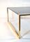 Italian Square Brass Coffee Table, 1970s 3