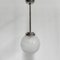 Art Deco Hanging Lamp with Frosted Glass Globe﻿ 1