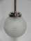 Lámpara colgante Art Déco con globo de vidrio esmerilado, Imagen 6