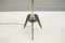 Italienische vintage Dreibein Stehlampe aus Messing, 1950er 5