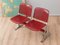 Vintage Red Waiting Bench, 1970s 2