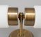 Vintage Brass & Opaline Glass Wall Lamp with Two Lights 2