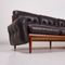 Danish Leather 3-Seater Sofa with Marble Side Table & Ottoman, 1960s 3