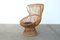 Vintage Geflochtener Margherita Stuhl mit Kissen von Franco Albini für Bonacina 1