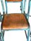 Vintage Französische Stühle im industriellen Stil, 6er Set 3