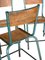 Vintage Französische Stühle im industriellen Stil, 6er Set 9